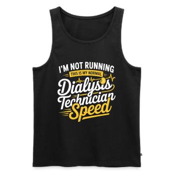 Dialysis Technician Tempo - Men's Premium Organic Tank Top - black - Front - AI Model Male 178 light (178cm)