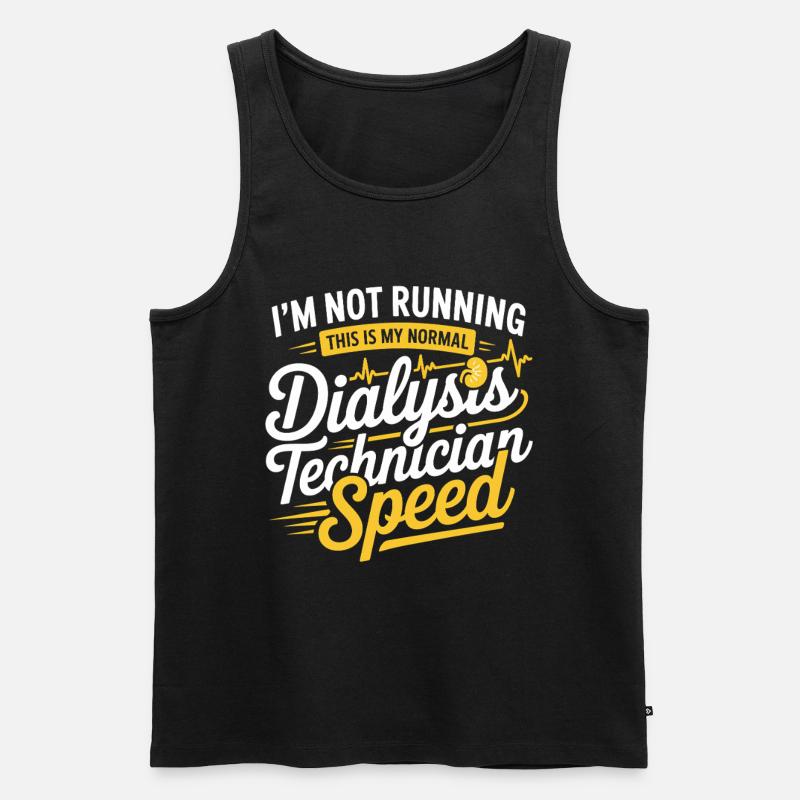 Dialyse-Techniker Tempo - Männer Premium Bio Tank Top - Schwarz