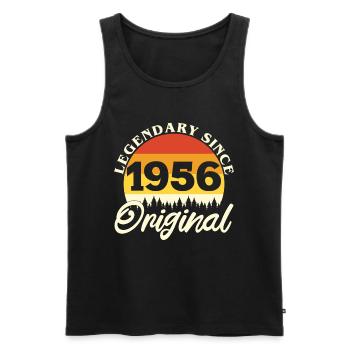 1956 Vintage Retro Original Birthday Gift - Men's Premium Organic Tank Top - black - Front - AI Model Male 178 light (178cm)