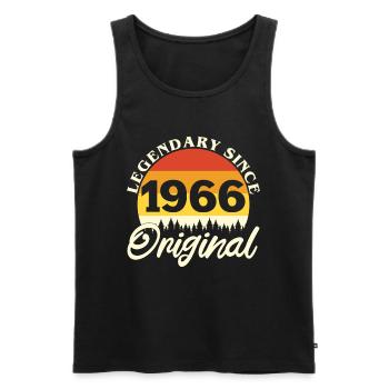 1966 Vintage Retro Original Birthday Gift - Men's Premium Organic Tank Top - black - Front - AI Model Male 178 light (178cm)