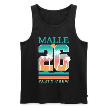 Malle 2026 Majorque - Débardeur bio Premium Homme - noir - Devant - Michal (187cm)