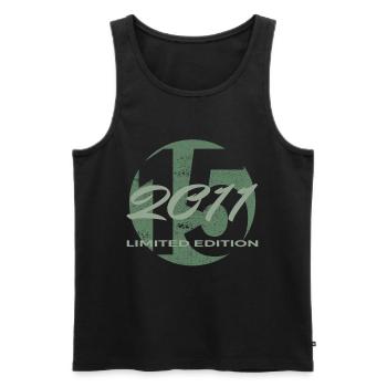 15th Birthday 2011 Boys and Girls Gift - Men's Premium Organic Tank Top - black - Front - AI Model Male 178 light (178cm)
