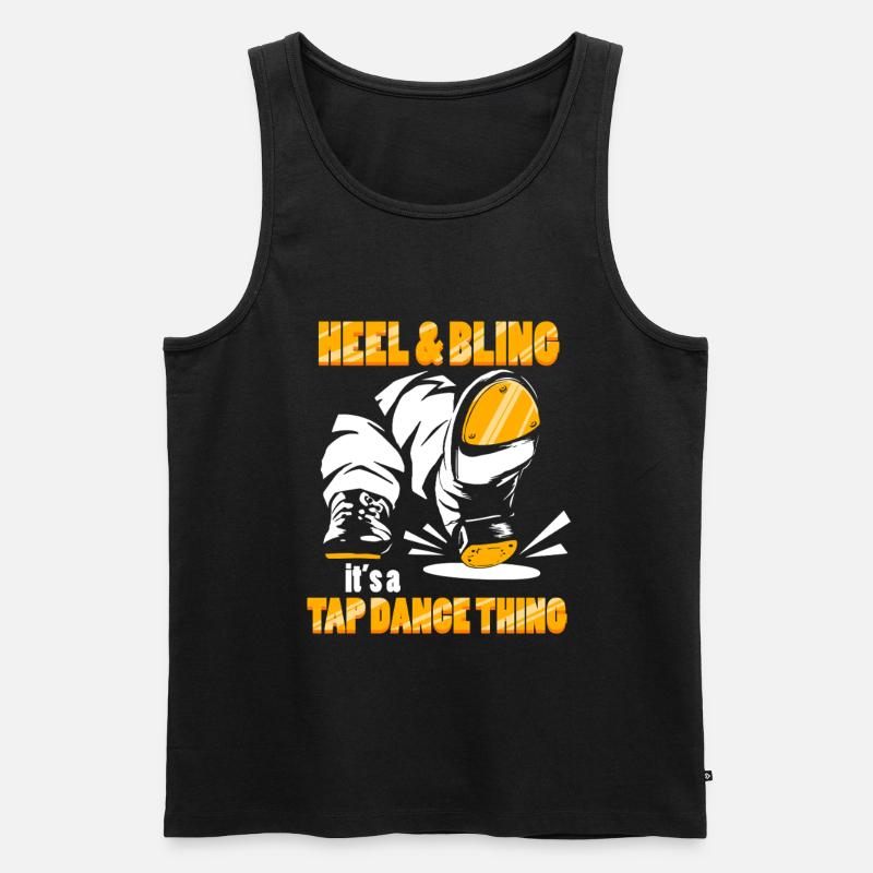 Stepptanz Stepptänzer Stepptänzerin Stepper - Männer Premium Bio Tank Top - Schwarz
