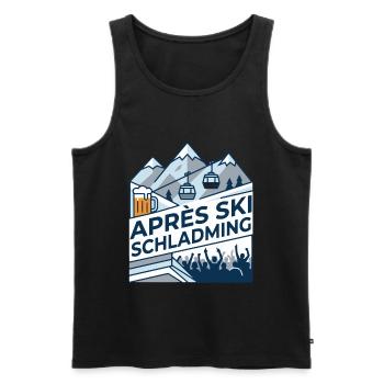 Schladming Après Ski Instructor Party - Männer Premium Bio Tank Top - Schwarz - Vorne - AI Model Male 178 light (178cm)