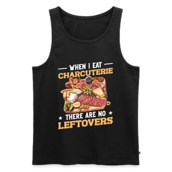 Käseplattenfleisch mit Umschlag-Lebensmitteln - Männer Premium Bio Tank Top - Schwarz - Vorne - Michal (187cm)