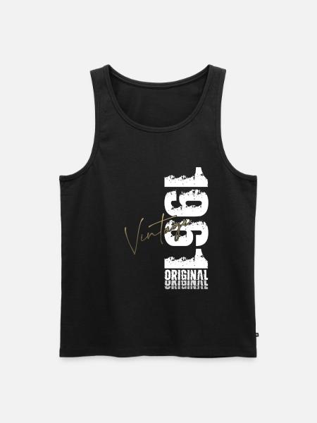 65-års fødselsdagsgave ægtemand Vintage Vintage 1961 - Herre Premium økologisk tanktop - sort