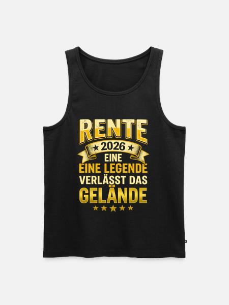 Retraite 2026 : Legend quitte le site - Débardeur bio Premium Homme - noir