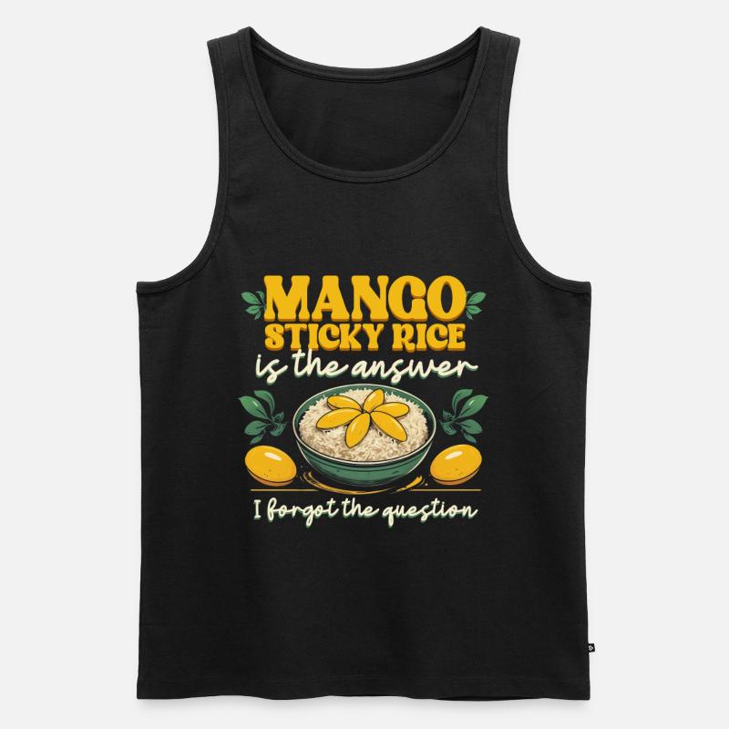 Mango Sticky Rice Is The Answer - Men's Premium Organic Tank Top - black