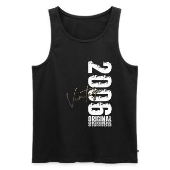 20th Birthday Shirt – Original 2006 Vintage Retro - Men's Premium Organic Tank Top - black - Front - Michal (187cm)