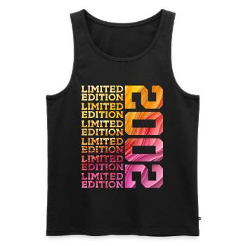 LIMITED EDITION 2002 24 YEARS 24TH BIRTHDAY - Men's Premium Organic Tank Top - black - Front - Michal (187cm)