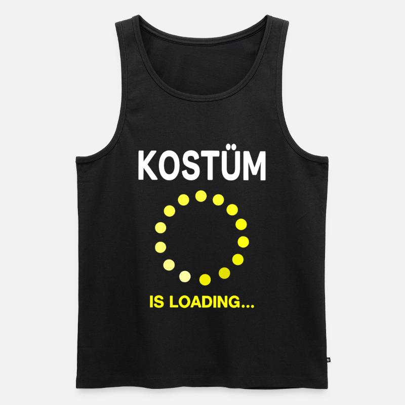 Fasnet Fasching Karneval Kostüm is Loading - Männer Premium Bio Tank Top - Schwarz