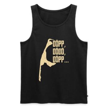 Island of Sylt DÖPP DODO DÖPP Wadden Sea Funny - Men's Premium Organic Tank Top - black - Front - AI Model Male 178 light (178cm)