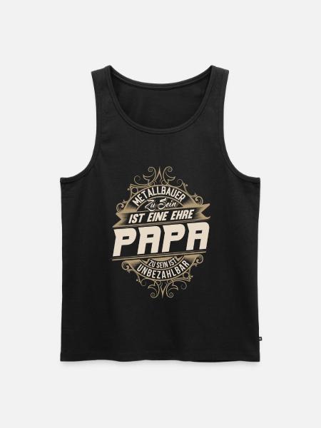 Metalworker Dad - Men's Premium Organic Tank Top - black