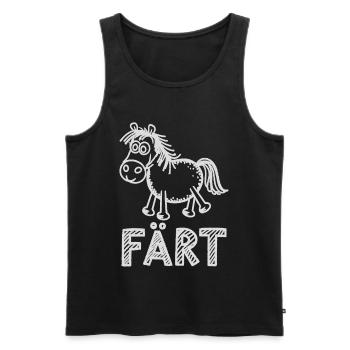 Pferd Reiten Reiterin Pferdebesitzer FÄRT - Männer Premium Bio Tank Top - Schwarz - Vorne - Michal (187cm)
