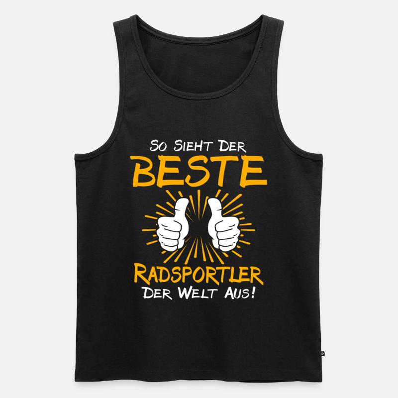 Radsportler Geschenkidee - Männer Premium Bio Tank Top - Schwarz