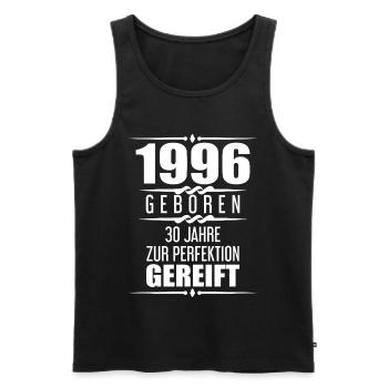 1996 30 Years Saying 30th Birthday Gift - Men's Premium Organic Tank Top - black - Front - Michal (187cm)