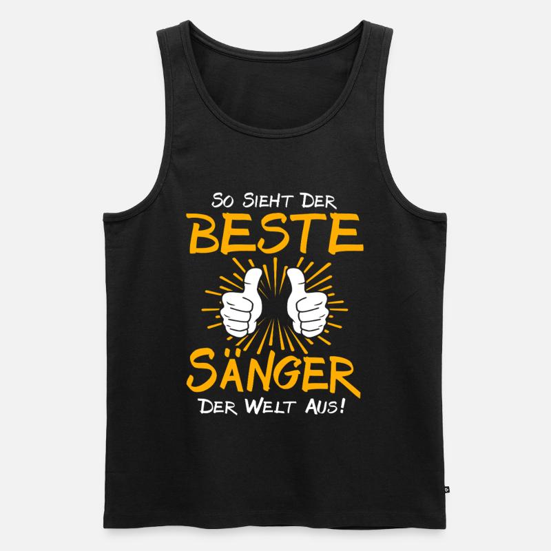 Sänger Geschenkidee - Männer Premium Bio Tank Top - Schwarz