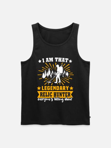 Relic Seeker Detectorist - Men's Premium Organic Tank Top - black
