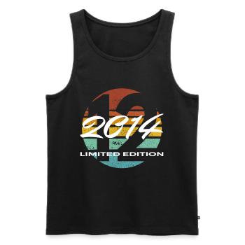 12th Birthday 2014 Boys and Girls Gift - Men's Premium Organic Tank Top - black - Front - Michal (187cm)