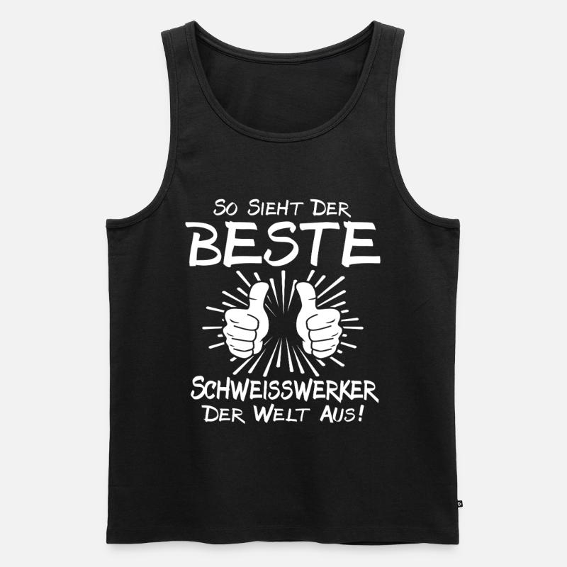 Best Welding Worker - Men's Premium Organic Tank Top - black