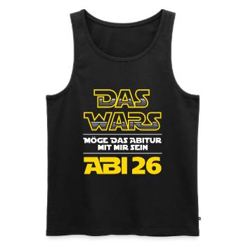 The Wars | Abi 2026 - Abitur - Gift - Men's Premium Organic Tank Top - black - Front - AI Model Male 178 light (178cm)