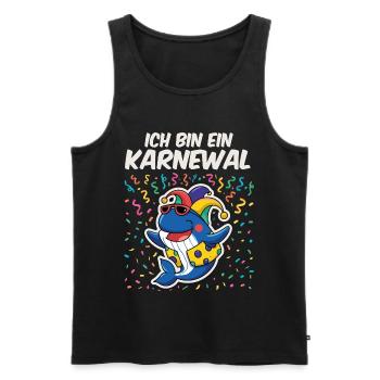 Ich bin ein Karneval - Männer Premium Bio Tank Top - Schwarz - Vorne - AI Model Male 178 light (178cm)
