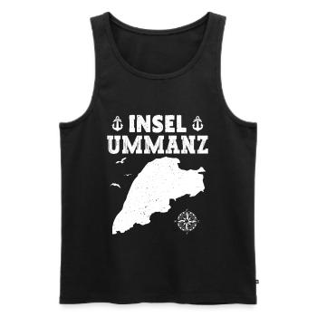 Ostsee Urlaub INSEL UMMANZ Lustiges - Männer Premium Bio Tank Top - Schwarz - Vorne - AI Model Male 178 light (178cm)