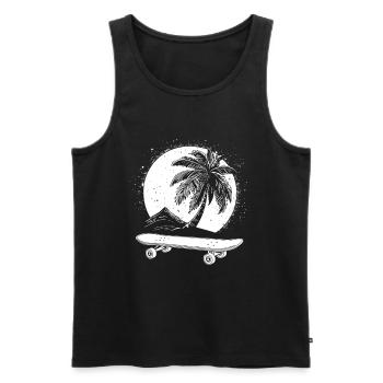 Skateboard Graphics - Men's Premium Organic Tank Top - black - Front - AI Model Male 178 light (178cm)