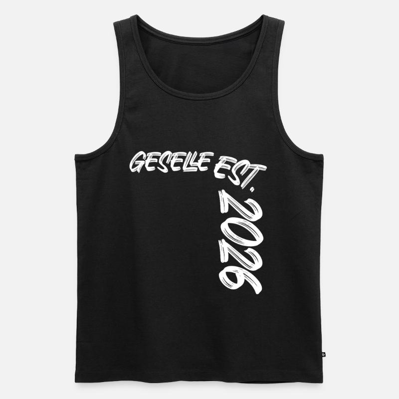 Geselle Est. 2026 - Männer Premium Bio Tank Top - Schwarz
