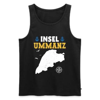 Ostsee Urlaub INSEL UMMANZ Lustiges - Männer Premium Bio Tank Top - Schwarz - Vorne - AI Model Male 178 light (178cm)