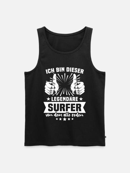 Surfer Legend - Men's Premium Organic Tank Top - black