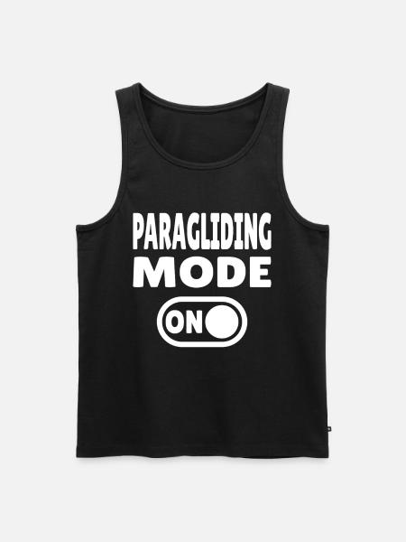 Paragliding Mode ON – Paragliding Freedom - Men's Premium Organic Tank Top - black