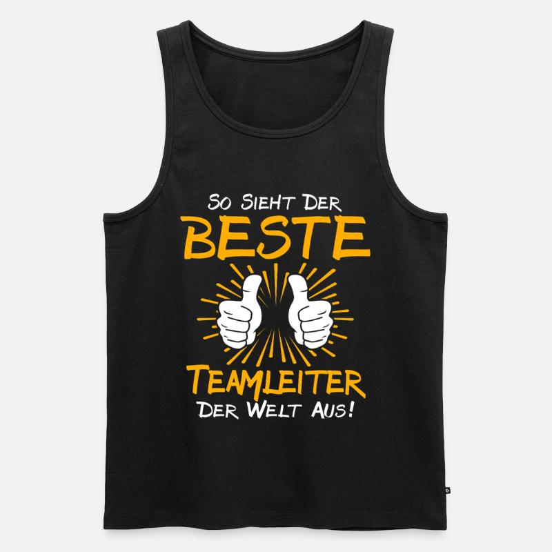 Teamleiter Geschenkidee - Männer Premium Bio Tank Top - Schwarz