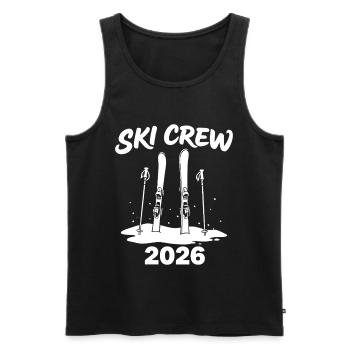 SKI CREW Tenue de vacances d’hiver et après-ski - Débardeur bio Premium Homme - noir - Devant - Michal (187cm)