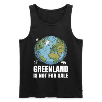 Greenland Is Not For Sale - Männer Premium Bio Tank Top - Schwarz - Vorne - Michal (187cm)
