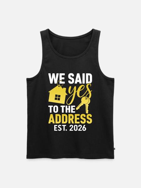 We Said Yes to The Address 2026 - Men's Premium Organic Tank Top - black