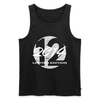 12th Birthday 2014 Boys and Girls Gift - Men's Premium Organic Tank Top - black - Front - Michal (187cm)
