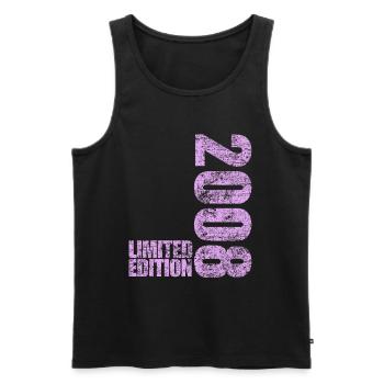Limited Edition 2008 18th Birthday Gift - Men's Premium Organic Tank Top - black - Front - AI Model Male 178 light (178cm)