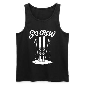 SKI CREW Tenue de vacances d’hiver et après-ski - Débardeur bio Premium Homme - noir - Devant - Michal (187cm)