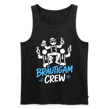 Bachelor Party Men's T-Shirt Bachelor Party Rumbling - Men's Premium Organic Tank Top - black - Front - AI Model Male 178 light (178cm)