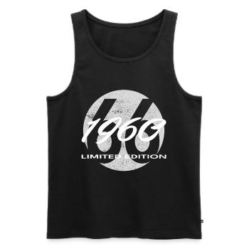 66th Birthday 1960 Gift for Men and Women - Men's Premium Organic Tank Top - black - Front - Michal (187cm)