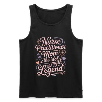 Nurse Practitioner Mom THe Idol The Clinical Nurse - Männer Premium Bio Tank Top - Schwarz - Vorne - AI Model Male 178 light (178cm)