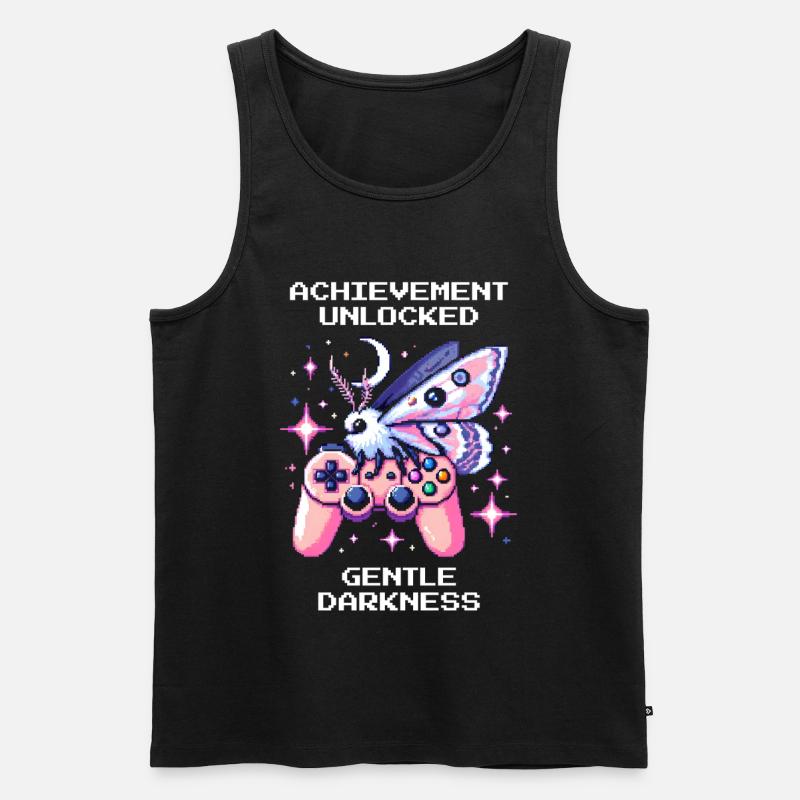 Douce obscurité déverrouillée | Goth doux - Débardeur bio Premium Homme - noir