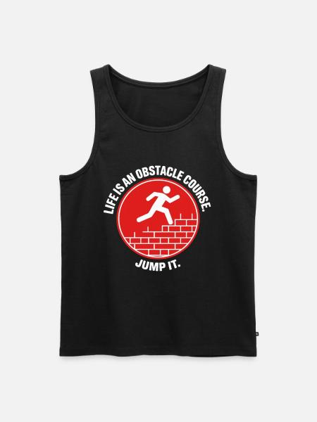 Parkour Life Obstacle Course Hindernislauf - Männer Premium Bio Tank Top - Schwarz