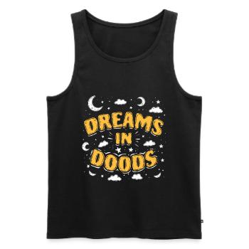 Doodle Doodle Drawing Dreams In Doods - Men's Premium Organic Tank Top - black - Front - AI Model Male 178 light (178cm)