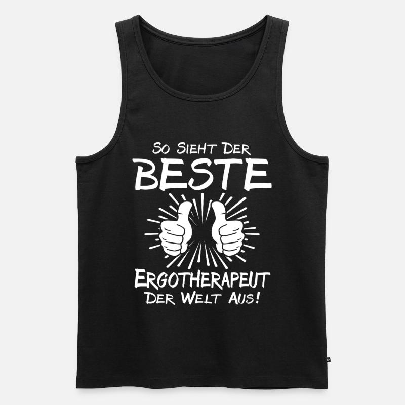 Bester Ergotherapeut - Männer Premium Bio Tank Top - Schwarz