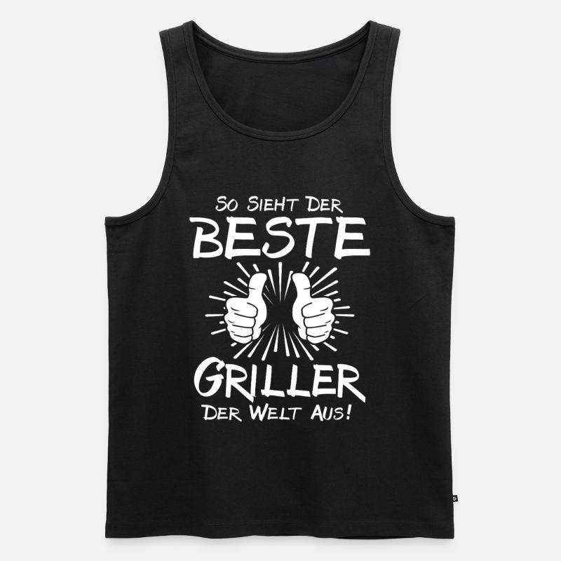 Bester Griller - Männer Premium Bio Tank Top - Schwarz