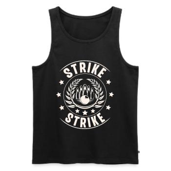 Bowling - Men's Premium Organic Tank Top - black - Front - AI Model Male 178 light (178cm)