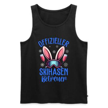 Superviseur officiel du lapin de ski - Débardeur bio Premium Homme - noir - Devant - Michal (187cm)