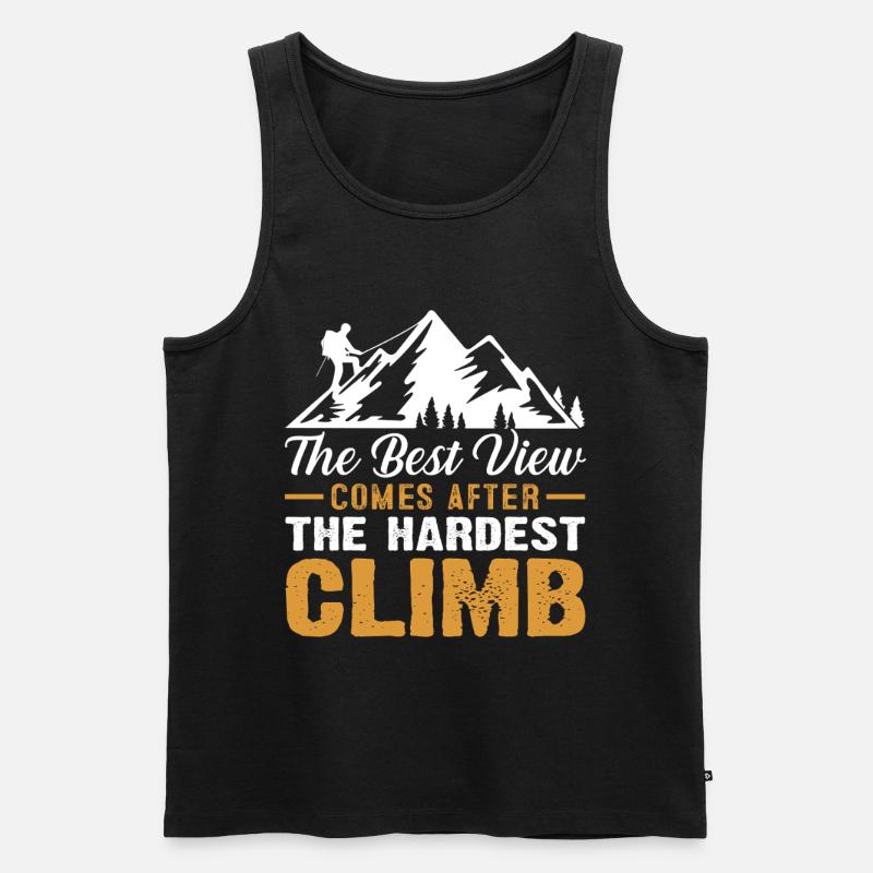 Bergsteigen - Männer Premium Bio Tank Top - Schwarz